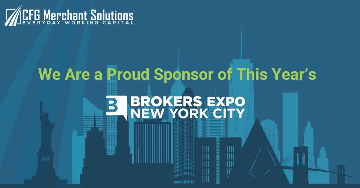 CFG Merchant Solutions is a proud sponsor of Brokers Expo 2023! 