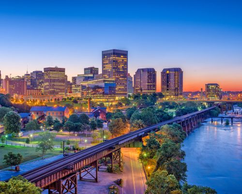 Richmond,,Virgina,,Usa,Downtown,Skyline.
